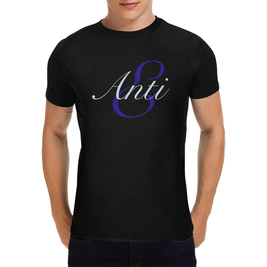 ANTIE MEN'S SHORT SLEEVE T-SHIRT BLK/WHT/BLUE