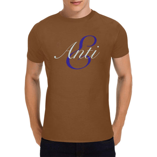 ANTIE short sleeve t-shirt antie logo brwn/wht/blu