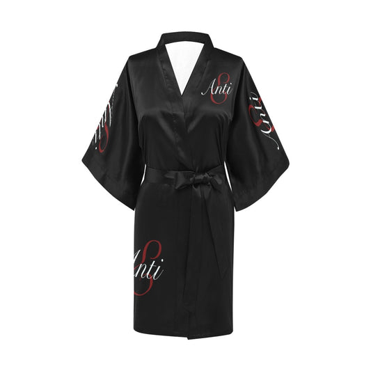 Antie women's short kimono robe
